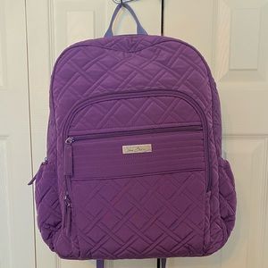 Vera Bradley Campus Backpack in Elderberry